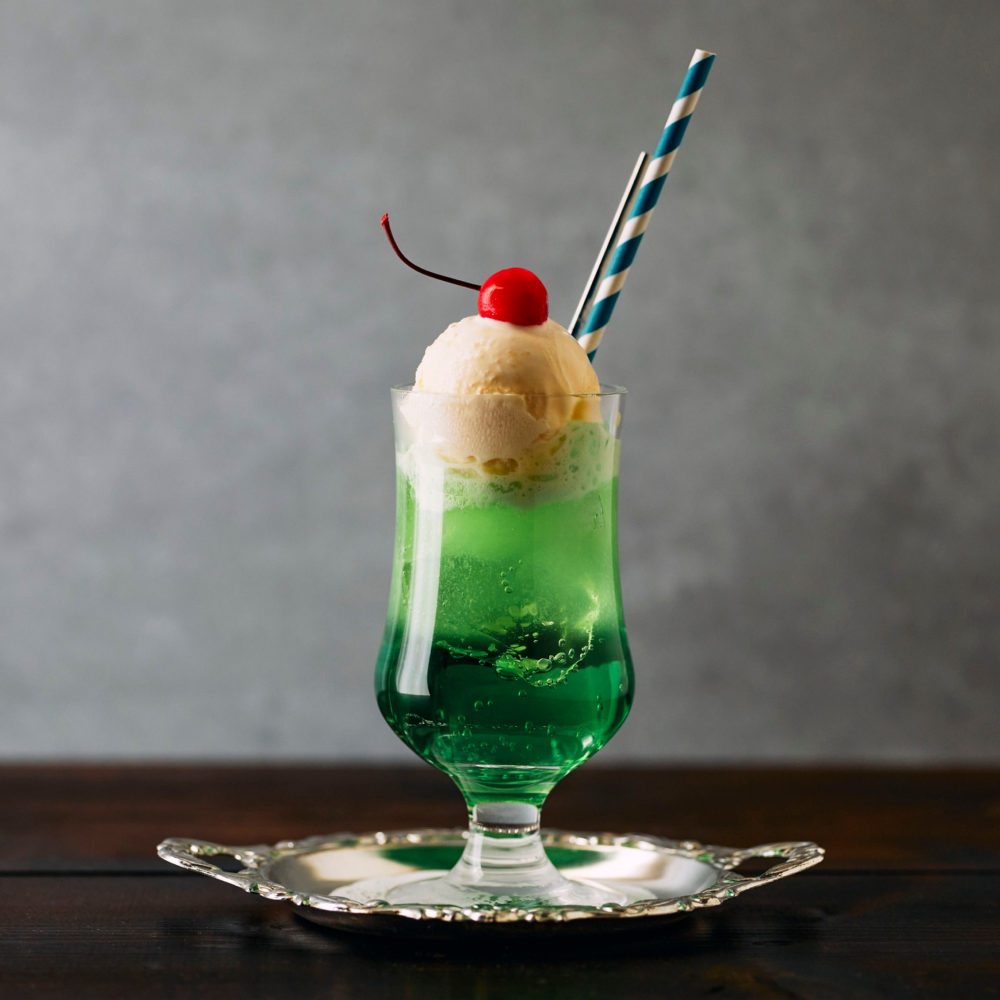 Spiced rum float