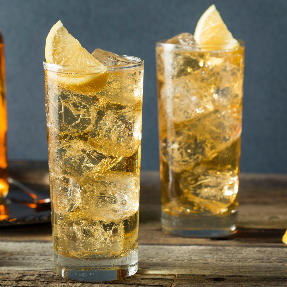 Whiskey, Ginger Ale & Lime